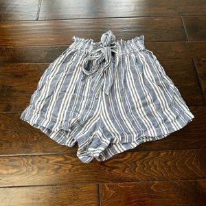 Hollister Paperbag Striped Shorts